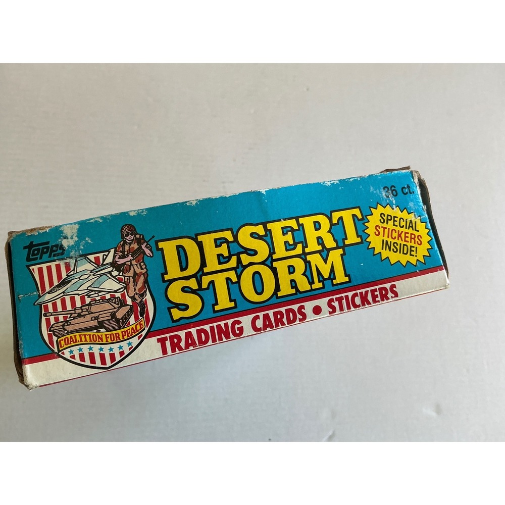Topps Vintage 1991 Desert Storm Trading Cards 36 Pack Box Coalition for Peace - Picture 9 of 11